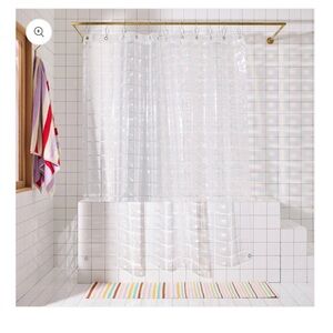 Quiet Town Sun Shower “Jazz Air” - Clear EVA Shower Curtain